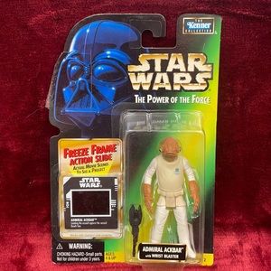 Vintage 1997 Star Wars Power of the Force Admiral Ackbar Freeze Frame Figure I
